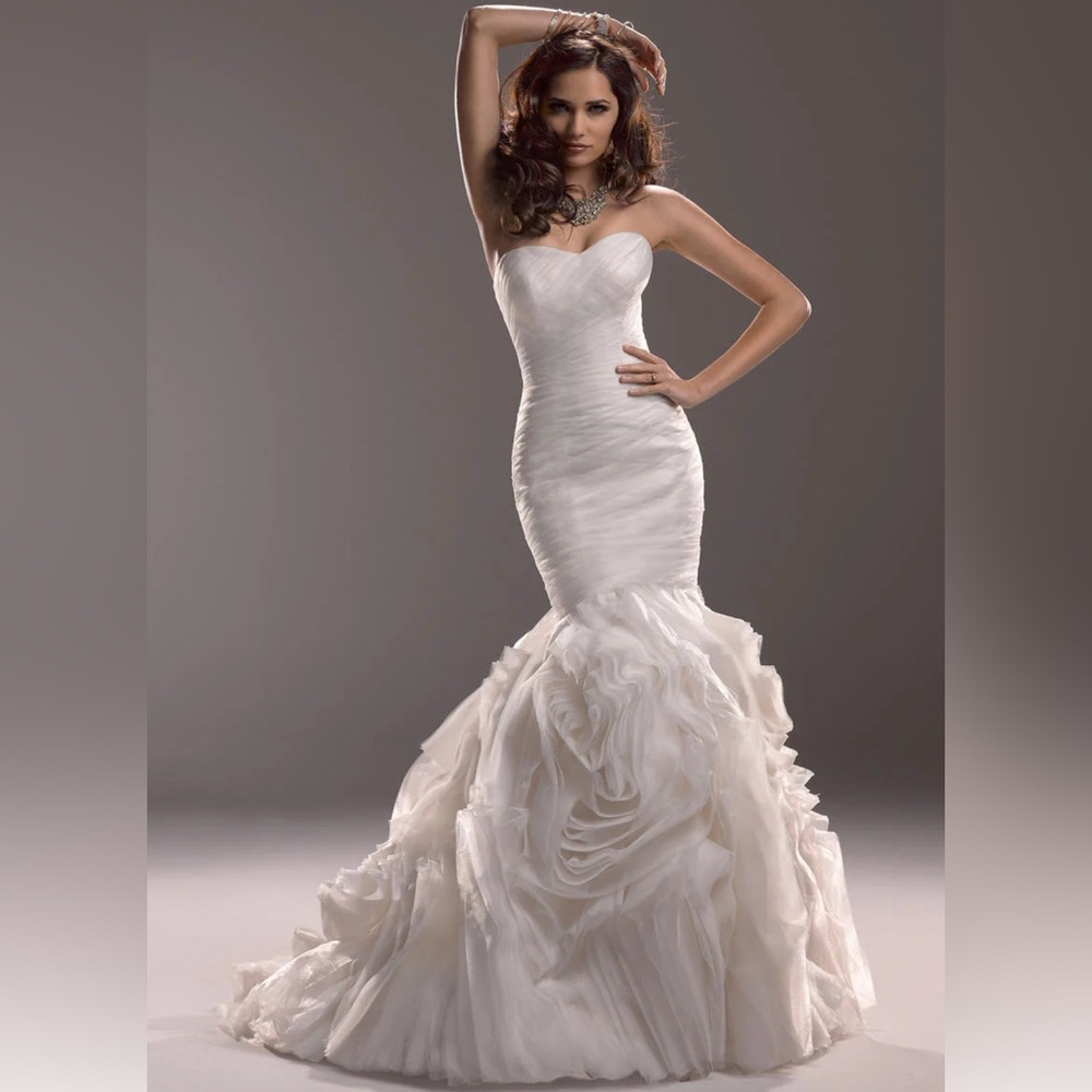 Maggie Sottero Organza Rosette Dress